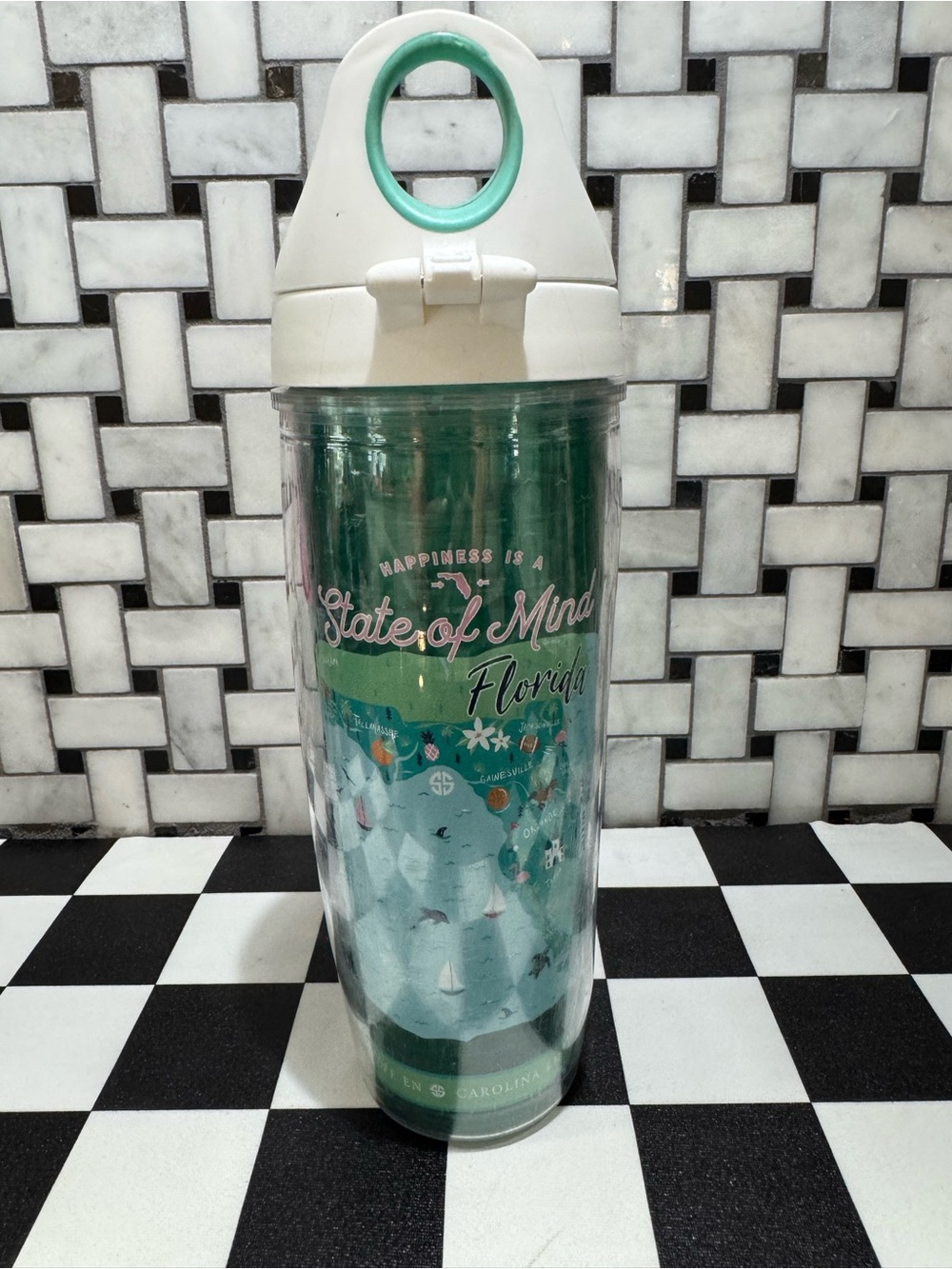 🍊State of Mind Florida Travel Tumbler Bottle🏝️